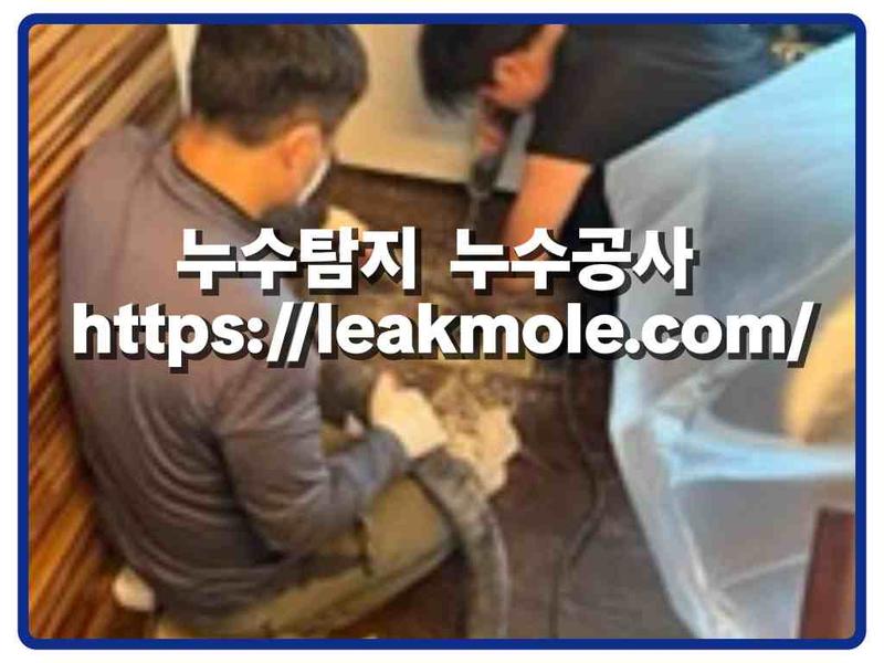 누수탐지 현장 작업 사진 12